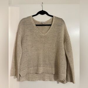 Madewell Lightweight V-Neck Sweater - Multi - Small